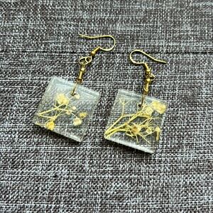 ☀️Dried Flower Earrings